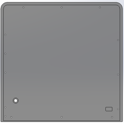 1/2" Tinted Polycarbonate Upper Windshield with Retainers for Kubota KX 080-4 & 080-5