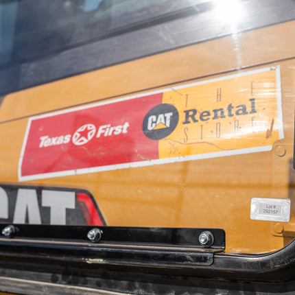 3/8" Clear Polycarbonate Driver Door with Fasteners for Caterpillar Small Dozer