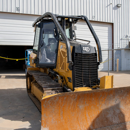 3/8" Clear Polycarbonate Passenger Door with Fasteners for Caterpillar Small Dozer