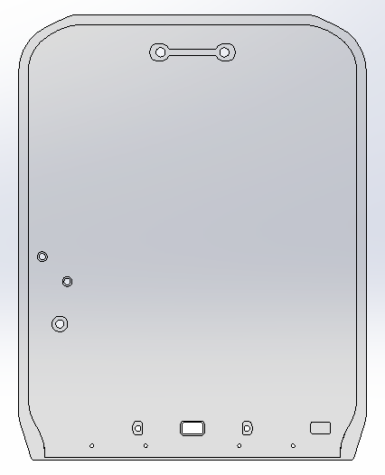 3/8" Clear Polycarbonate Only (With Bottom Holes) for Kubota Track Loader