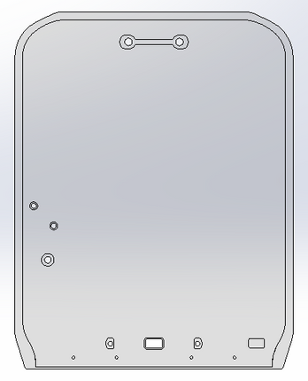 1/2" Clear Polycarbonate Only (With Bottom Holes) for Kubota Track Loader