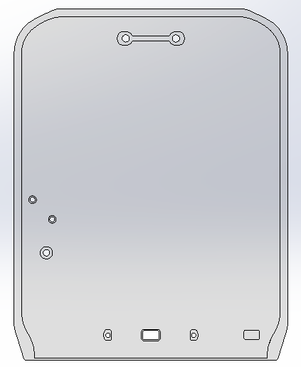 3/8" Clear Polycarbonate Windshield (Bottom Holes Omitted) for Kubota Track Loader