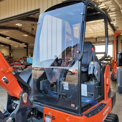 1/2" Clear Open Station Upper and Lower Polycarbonate Windshield