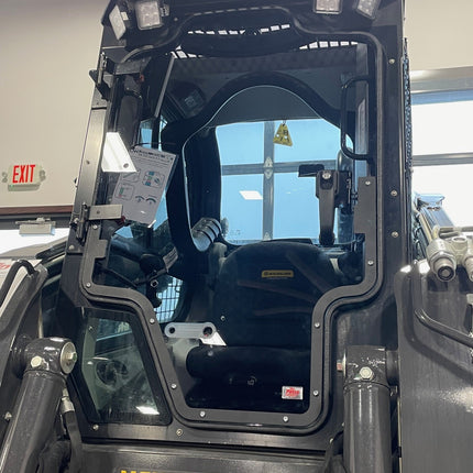 1/2" Tinted Polycarbonate Windshield and Kick Panel with Half Frame for Case & New Holland Track Loaders