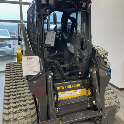 1/2" Tinted Polycarbonate Windshield and Kick Panel with Half Frame for Case & New Holland Track Loaders