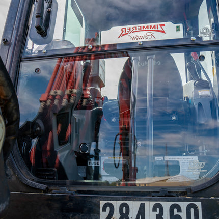 1/2" Clear Polycarbonate Lower Windshield for Kubota Excavators