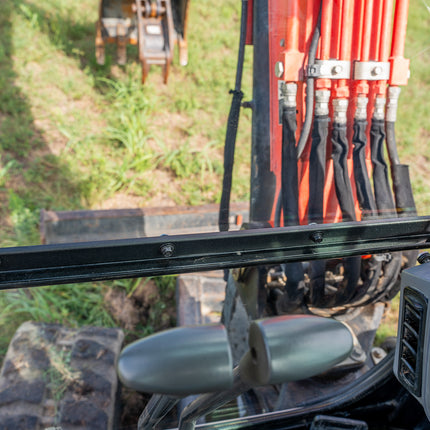 1/2" Clear Polycarbonate Lower Windshield for Kubota Excavators