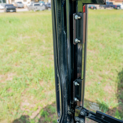 1/2" Clear Polycarbonate Upper Windshield with Fasteners for Kubota Excavators