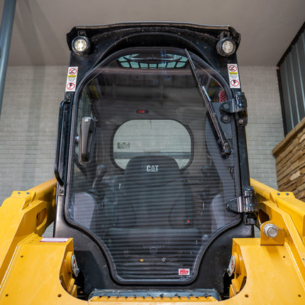 1/2" Clear Polycarbonate Windshield with Stiffener for Caterpillar 299 D3