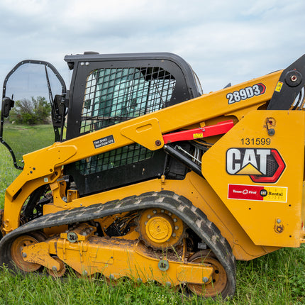 1/2" Clear Polycarbonate Windshield with Stiffener for Caterpillar 299 D3