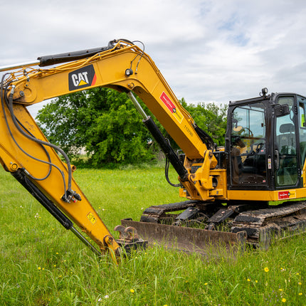 1/2" Clear Polycarbonate Lower Windshield for Caterpillar 309