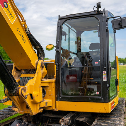 1/2" Clear Polycarbonate Lower Windshield for Caterpillar 309