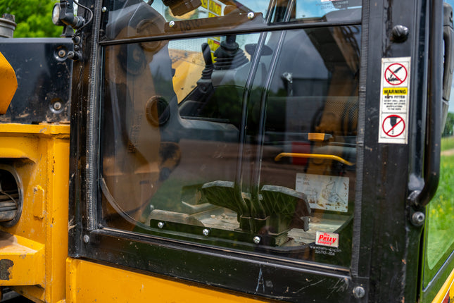 1/4" Clear Polycarbonate Lower Windshield for Caterpillar 309