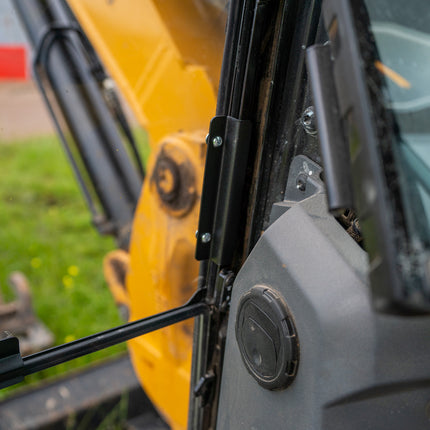 1/2" Tinted Polycarbonate Upper Windshield with Fasteners for Caterpillar 309