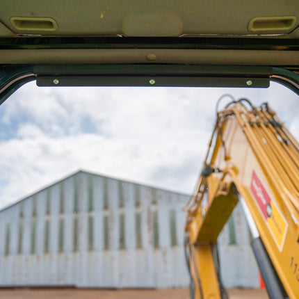 1/2" Tinted Polycarbonate Upper Windshield with Fasteners for Caterpillar 309