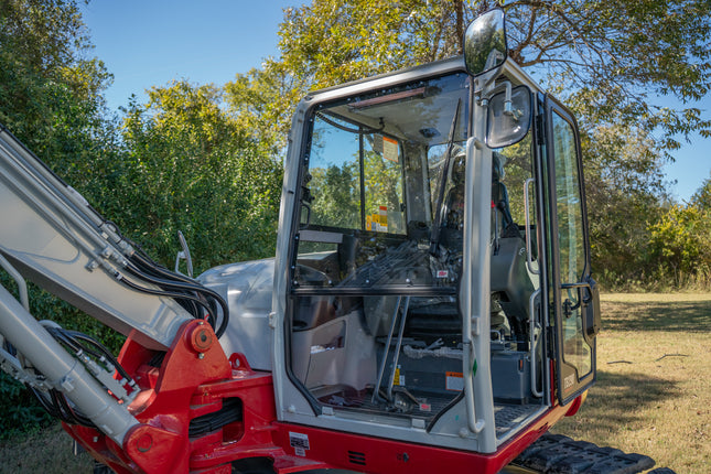 1/4" Clear Polycarbonate Lower Windshield for Takeuchi TB290