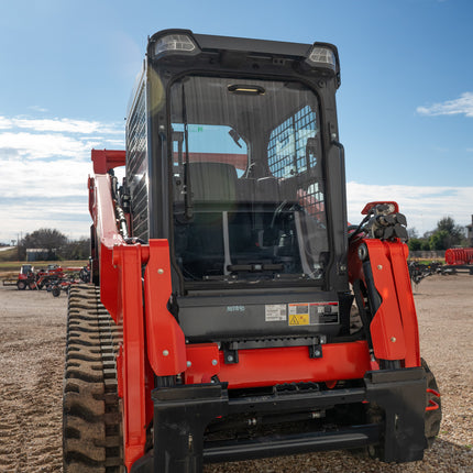 3/8" Clear Polycarbonate Windshield with Retainers (With Bottom Holes) for Kubota Track Loader SVL