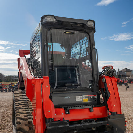 1/2" Tinted Polycarbonate Windshield with Retainers (With Bottom Holes) for Kubota Track Loader SVL