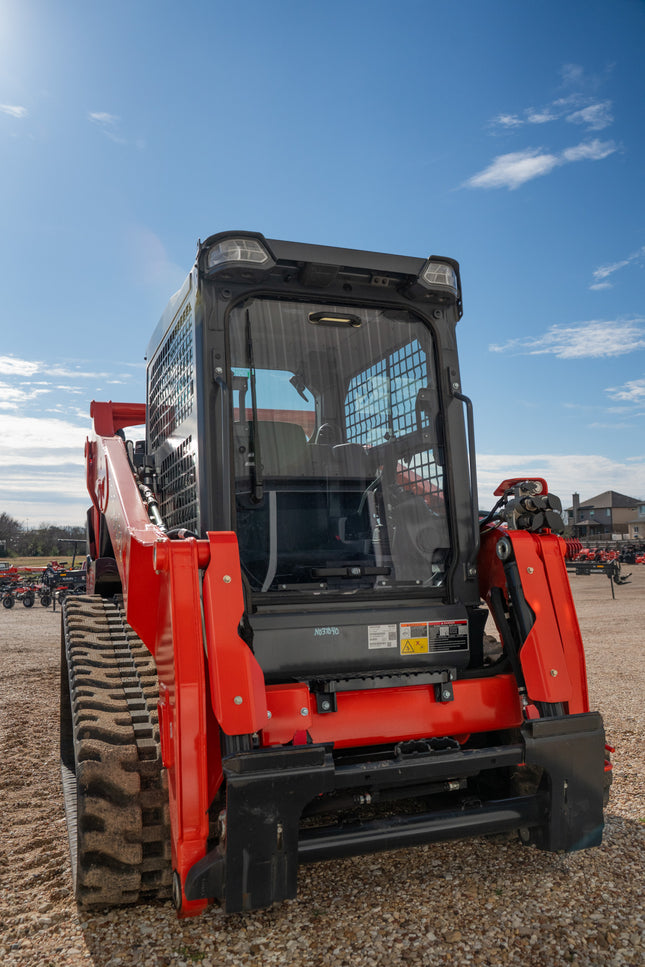1/2" Tinted Polycarbonate Windshield with Retainers (With Bottom Holes) for Kubota Track Loader SVL