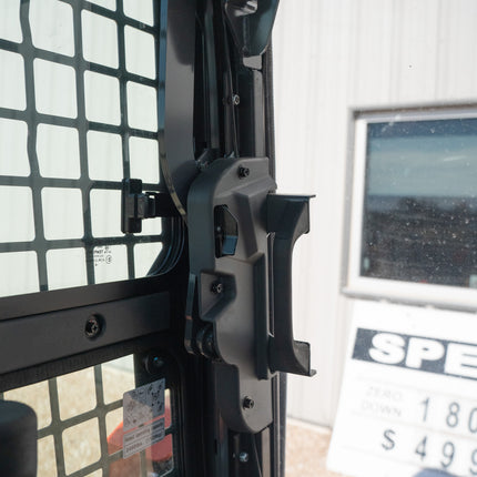 3/8" Clear Polycarbonate Windshield with Retainers (With Bottom Holes) for Kubota Track Loader SVL
