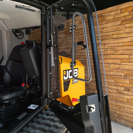 1/2" Clear Polycarbonate Replacement for JCB 3TS 2020-2026- Driver Door Window