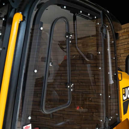 1/2" Clear Polycarbonate Replacement for JCB 3TS 2020-2026- Driver Rear Panel