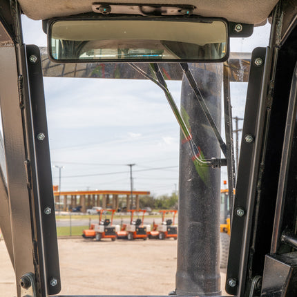 3/8" Clear Polycarbonate Center Window with Fasteners for Caterpillar Small Dozer