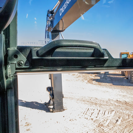 1/4" Clear Polycarbonate Lower Windshield for John Deere Mid & Large Size Excavator