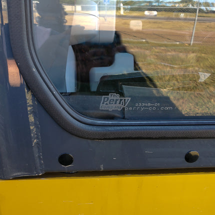 1/4" Clear Polycarbonate Lower Windshield for John Deere Mid & Large Size Excavator