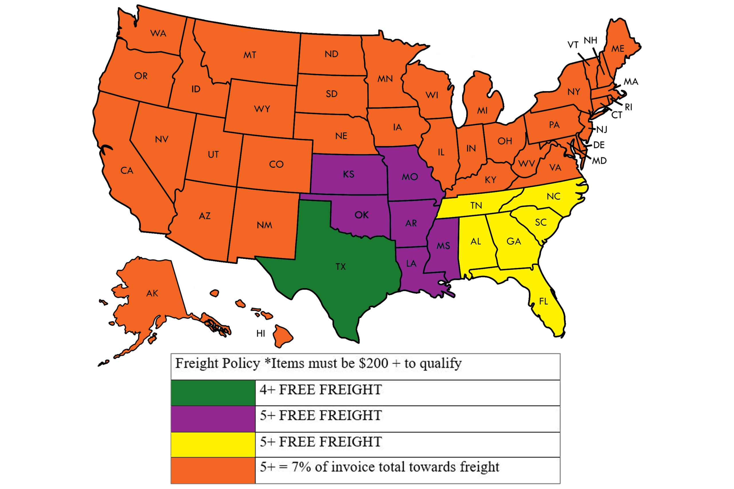 Perry Company Freight Policy 2023